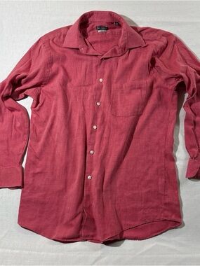 Van Heusen Men's Button-Down Shirt in Rose 15” 32/33
